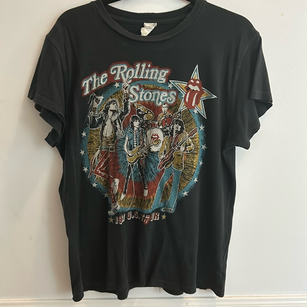 MadeWorn Rolling Stones band tee, size small